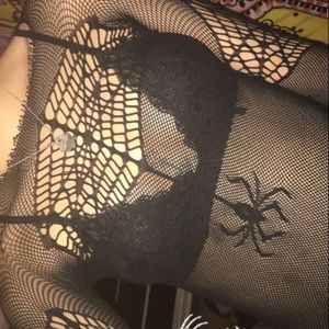Spiderweb fishnet top